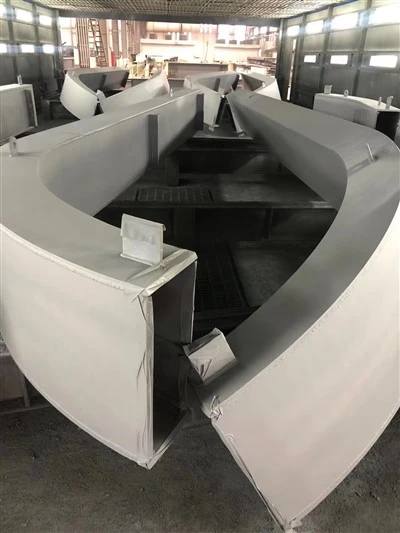 Enquadramento de aço curvo